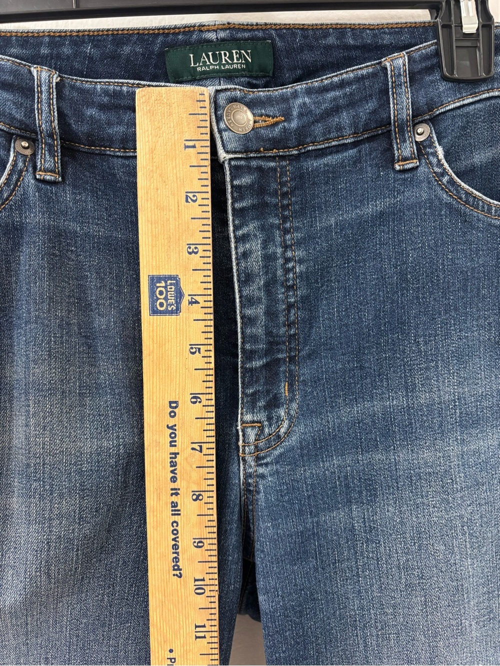 Lauren Ralph Lauren Women’s Straight Leg Jeans in Blue Wash 12 - Picture 8 of 9
